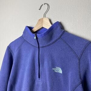the north face periwinkle purple fleece pullover